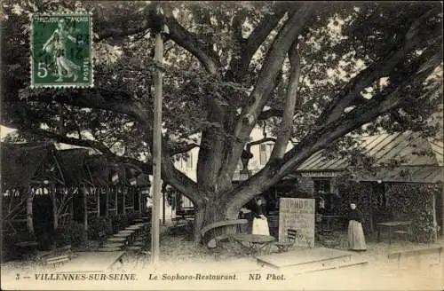 Ak Villennes sur Seine Yvelines, Le Sophora Restaurant