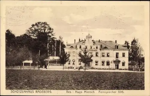 Ak Radeberg im Kreis Bautzen Sachsen, Gasthaus Schützenhaus