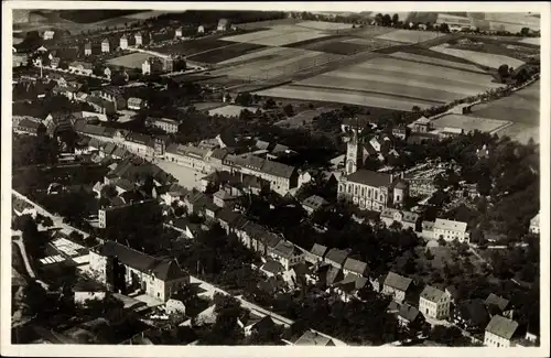 Ak Hartha in Sachsen, Blick auf den Ort, Fliegeraufnahme