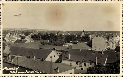 Foto Ak Naunhof im Kreis Leipzig, Blick auf den Ort vom Kirchturm