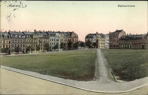 Ak Meerane in Sachsen, Wettinerstraße