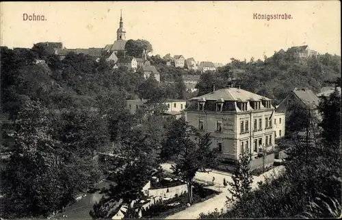 Ak Dohna in Sachsen, Königstraße, Gasthaus
