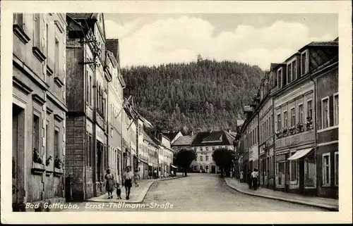 Ak Bad Gottleuba in Sachsen, Partie auf der Ernst Thälmann Straße