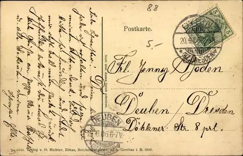 Ak Oybin in der Oberlausitz, Stadtansicht