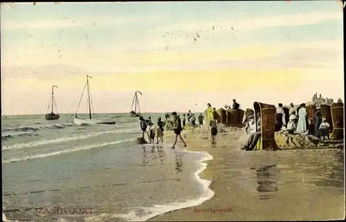 Ak Zandvoort Nordholland, Strandgezicht