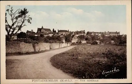 Ak Fontaine Milon Maine-et-Loire, Vue generale