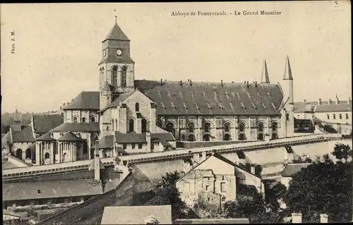 Ak Fontevrault Maine-et-Loire, Abbaye, Le Grand Moustier