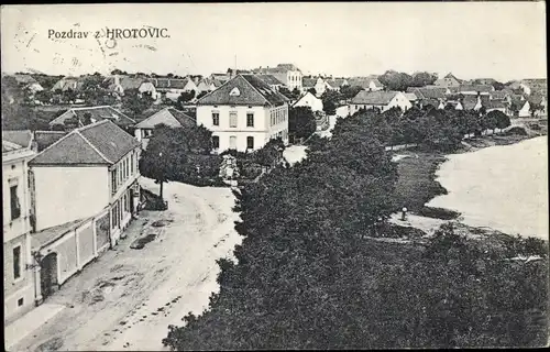 Ak Hrotovice Hrottowitz Kraj Vysocina Region Hochland, Panorama