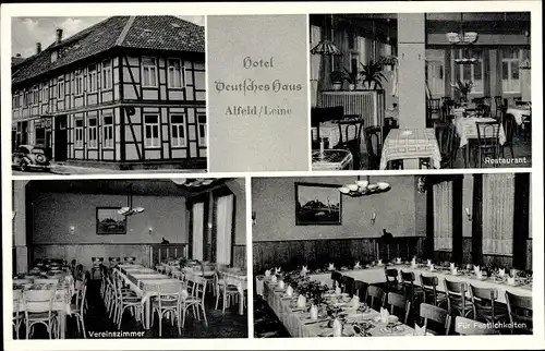 Ak Alfeld an der Leine, Hotel Deutsches Haus, Innenansicht