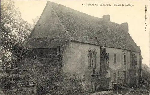 Ak Troarn Calvados, Ruines de l'Abbaye