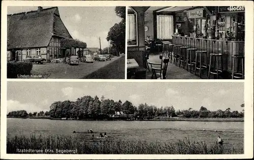 Ak Nahe in Schleswig Holstein, Gasthof Linden Klause, Schorsch Meyer, Itzstedter See