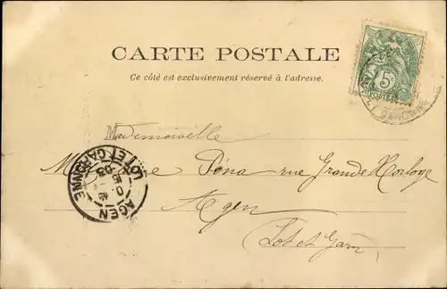 Ak Hautefage-la-Tour Lot et Garonne, Turm