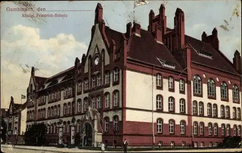 Ak Gussew Gumbinnen Ostpreußen, Königliche Friedrich Schule