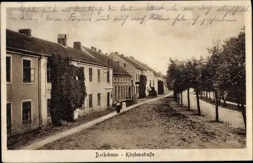 Ak Osjorsk Darkehmen Ostpreußen, Kirchenstraße