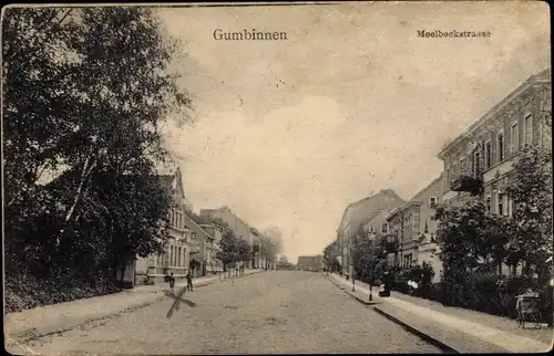 Ak Gussew Gumbinnen Ostpreußen, Meelbeckstraße