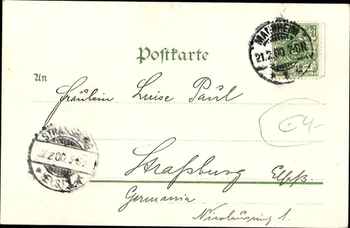 Litho Schwetzingen Baden Württemberg, Parkanlage