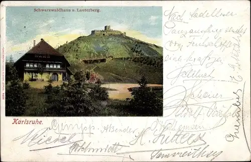 Ak Karlsruhe in Baden Württemberg, Schwarzwaldhaus, Lauterberg