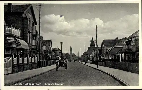 Ak Zandvoort Nordholland, Brederodestraat