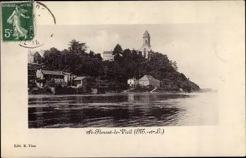 Ak Saint Florent le Vieil Maine et Loire, Blick auf die Stadt