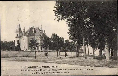 Ak Saint Florent le Vieil Maine et Loire, Le Chateau du Mont Glonne