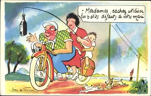 Künstler Ak De Preissac, Jean, Mesdames, sachez utiliser les petits defauts du votre mari, Tandem