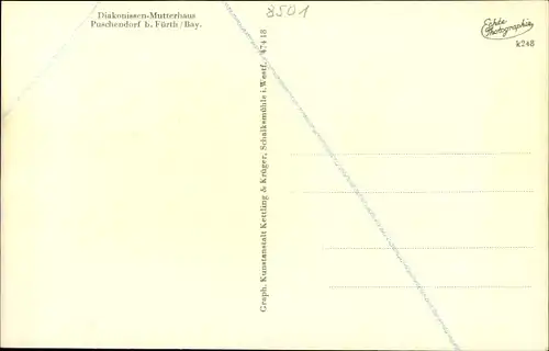 Ak Puschendorf in Mittelfranken, Diakonissen Mutterhaus