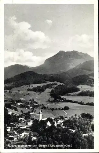 Ak Elbach Fischbachau in Oberbayern, Fliegeraufnahme