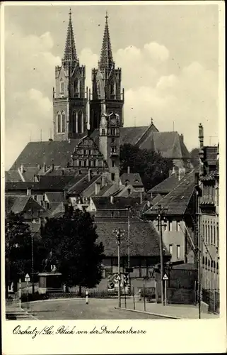 Ak Oschatz in Nordsachsen, Blick von der Dresdner Straße