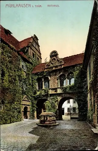 Ak Mühlhausen in Thüringen, Rathaus