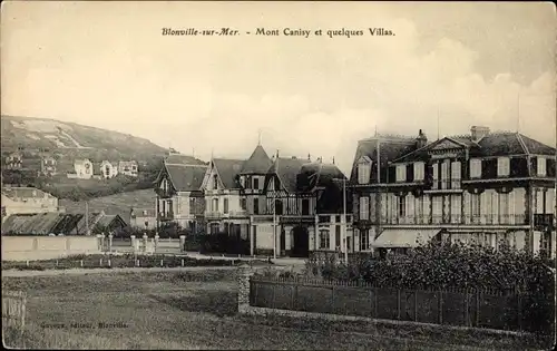 Ak Blonville sur Mer Calvados, Mont Canisy et quelques Villas