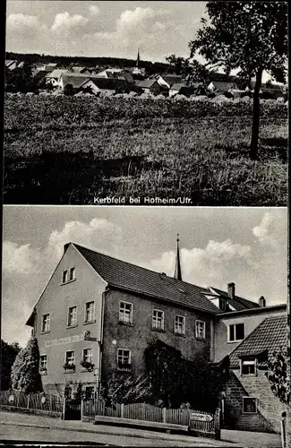 Ak Kerbfeld Aidhausen in Unterfranken, Teilansicht, Gasthof