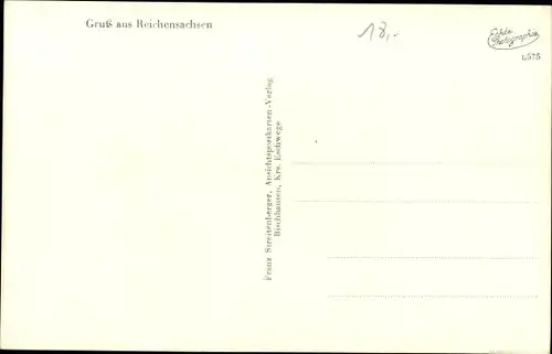 Ak Reichensachsen Wehretal im Werra Meißner Kreis, Schloss, Kirche, Oberförsterei, Panorama vom Ort