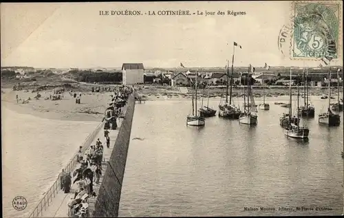 Ak La Cotinière Saint Pierre d'Oléron Charente Maritime, Le jour des Regates