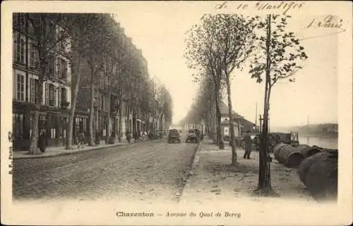 Ak Charenton Val de Marne, Avenue du Quai de Bercy
