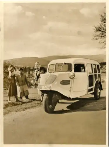 Foto Fahrzeug Firma Vidal Harburg, Tempo-Hanseat, Kombiwagen