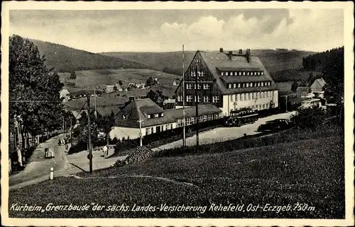 Ak Rehefeld Zaunhaus Altenberg im Erzgebirge, Kurheim Grenzbaude der sächs. Landesversicherung