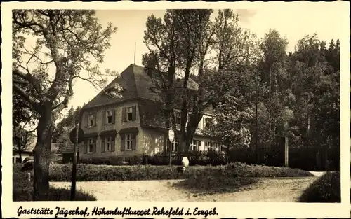 Ak Rehefeld Zaunhaus Altenberg im Erzgebirge, Gaststätte Jägerhof