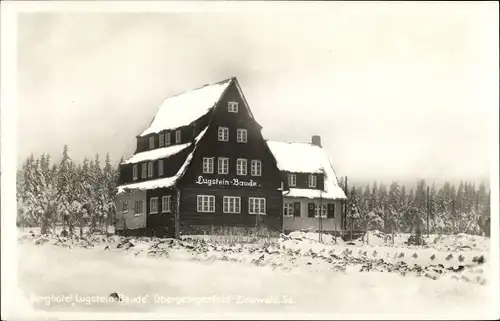 Ak Obergeorgenffeld Zinnwald Georgenfeld Altenberg im Erzgebirge, Berghotel Lugstein Baude