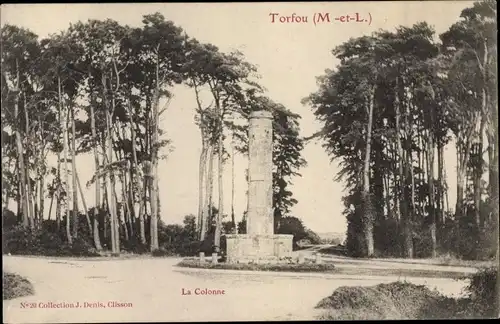 Ak Torfou Maine et Loire, La Colonne