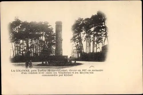 Ak Torfou Maine et Loire, La Colonne