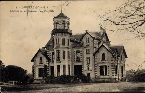 Ak Louerre Maine et Loire, Château de Lochertaux