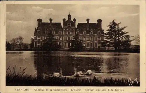Ak Liré Maine et Loire, Château de la Turmelière, L'Etang, Rosy