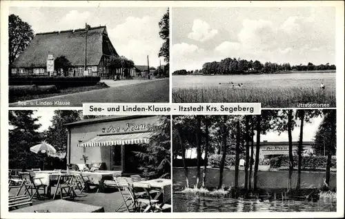 Ak Itzstedt in Holstein, Itzstedtersee, See und Linden Klause