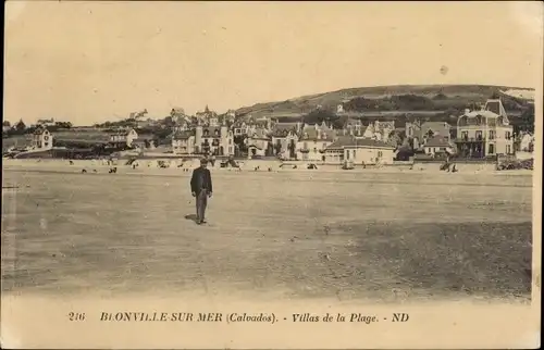 Ak Blonville sur Mer Calvados, Villas de la Plage