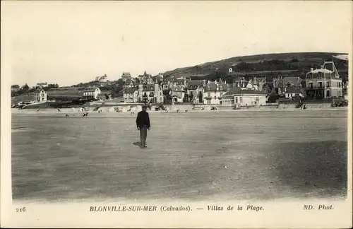 Ak Blonville sur Mer Calvados, Villas de la Plage