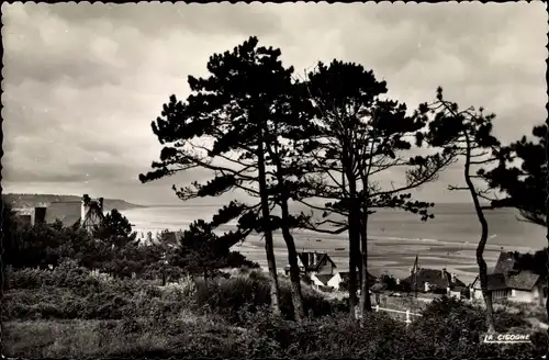 Ak Blonville sur Mer Calvados, Apercu de la plage