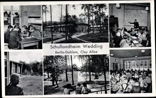 Ak Berlin Zehlendorf Dahlem, Schullandheim Wedding, Clay Allee, Kinder, Klassenzimmer