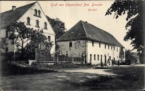 Ak Göppersdorf Burgstädt in Sachsen, Gasthof