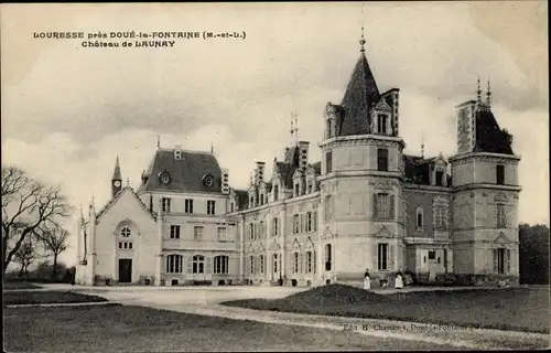 Ak Louresse Maine et Loire, Château de Launay