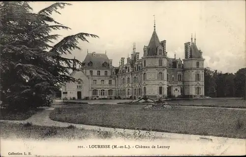 Ak Louresse Maine et Loire, Château de Launay